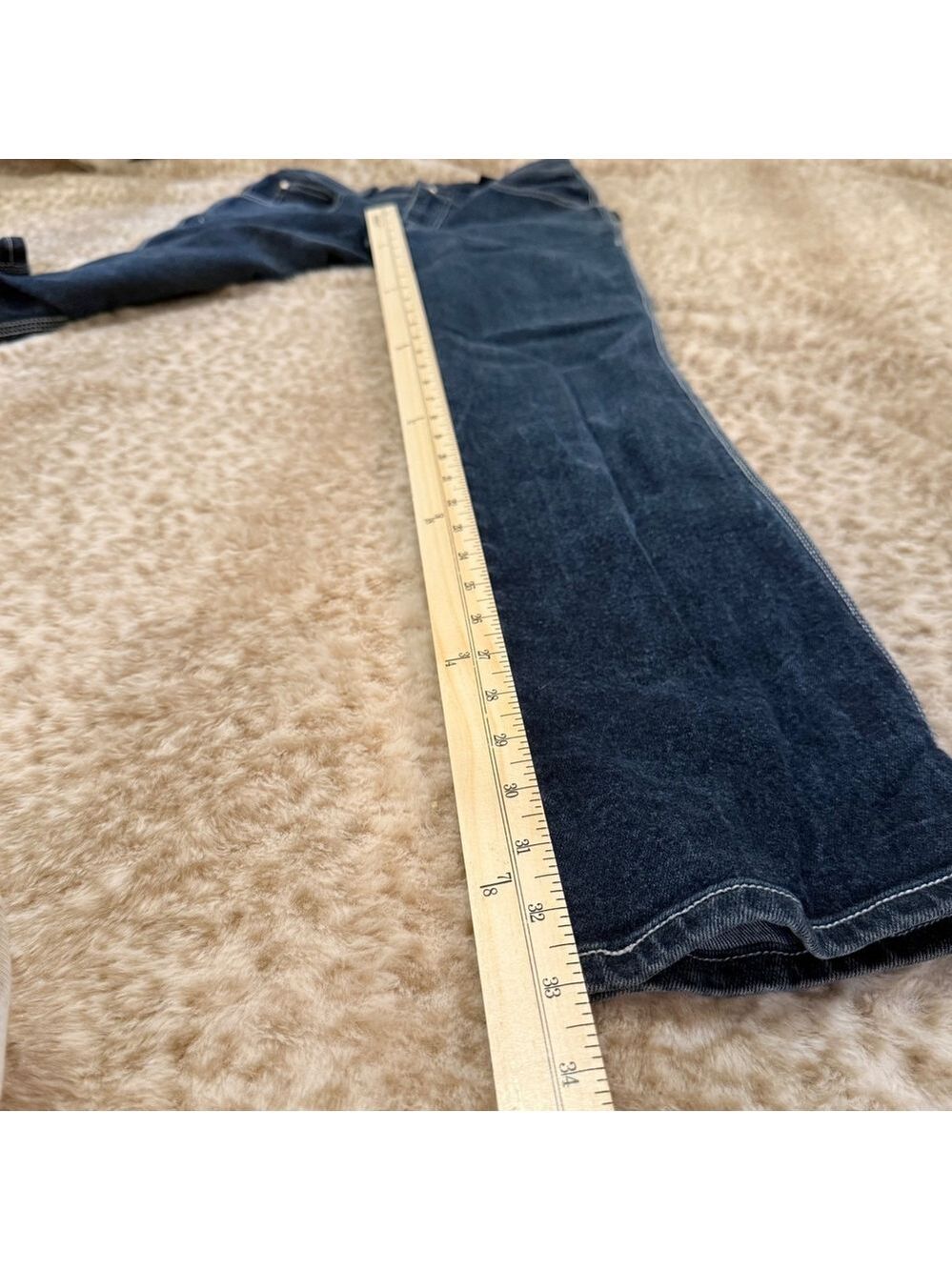 Vintage Sergio Valente Mens Y2K Cyber Tribal Contrast Jeans Dark Wash Size 29 - Picture 7 of 7